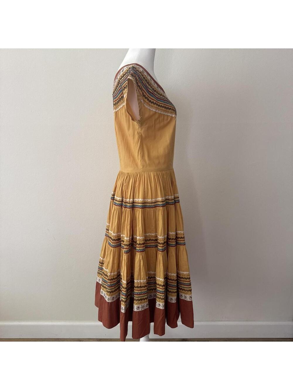 Vintage 1950s Yellow Patio Dress - Picture 5 of 6
